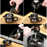 Load image into Gallery viewer, Trace the gold tea set