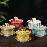 Load image into Gallery viewer, Jingdezhen eight treasures tea bowl set